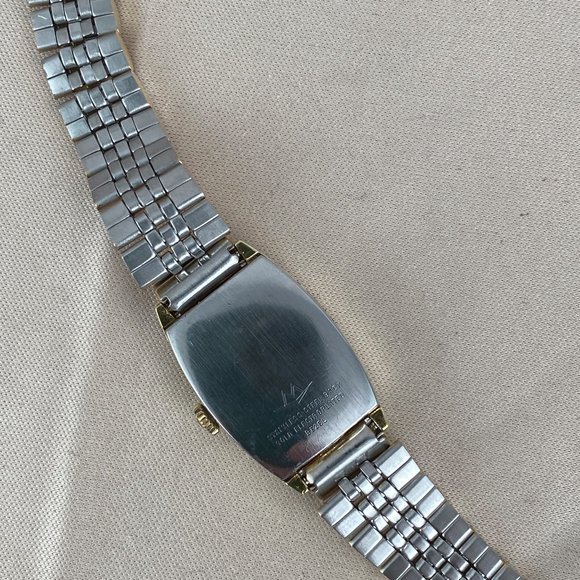 Antique Vintage Movado Ladies Tank Watch Roman Numerals Black Hands main image 4